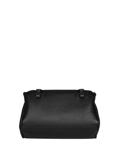 Shop Givenchy Pandora Mini Leather Bag In Nero