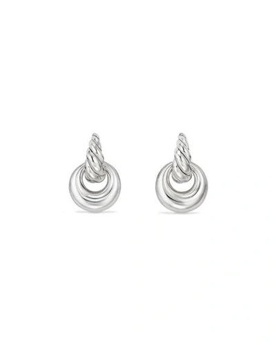 Shop David Yurman Pure Form Doorknocker Earrings In Silver