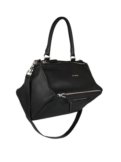 Shop Givenchy Pandora Medium Leather Bag In Nero