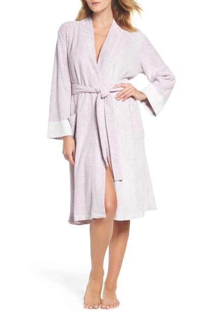 Shop Natori 'nirvana' Midi Robe In Purple