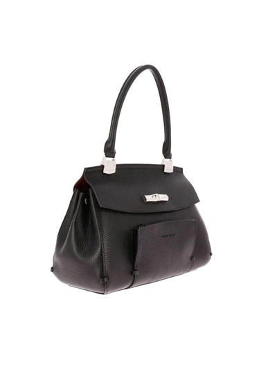 Shop Longchamp Shoulder Bag Shoulder Bag Women  In Black