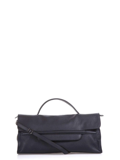 Shop Zanellato Leather Hand Bag In Black