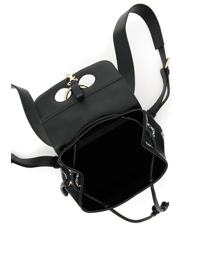 Shop Jw Anderson Mini Pierce Logo Backpack In Black (black)