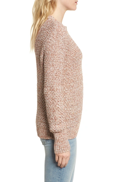 Shop Ella Moss Melange Open Back Sweater In Aurora