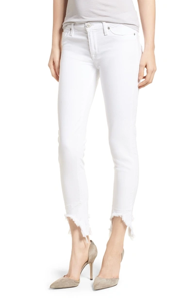 Shop Hudson Tally Ankle Skinny Jeans In Destroyed Optical White