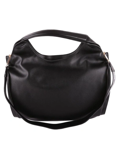 Shop Trussardi Bellflower Hobo Bag In Black