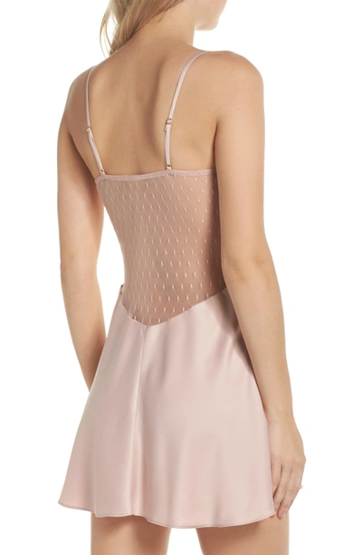 Shop Flora Nikrooz Showstopper Chemise In Shell Pink