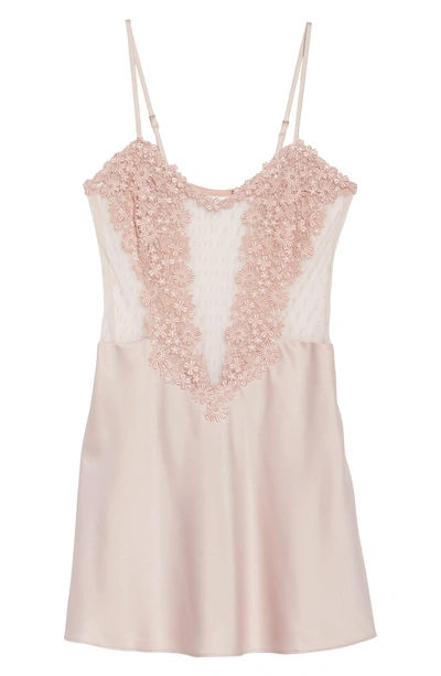 Shop Flora Nikrooz Showstopper Chemise In Shell Pink