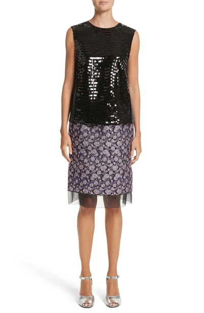 Shop Marc Jacobs Sequin Shell In Black