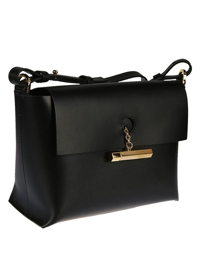 Shop Sophie Hulme Tan Pinch Crossbody Bag In Black