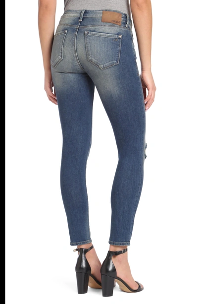 Shop Mavi Jeans Adriana Stretch Skinny Jeans In Mid Shaded Glam Vintage