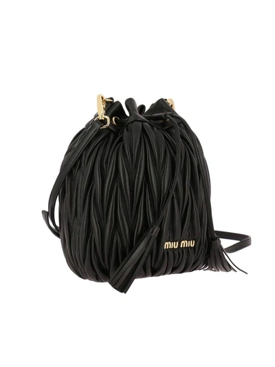 Shop Miu Miu Mini Bag Shoulder Bag Women  In Black