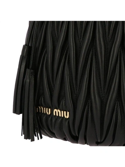 Shop Miu Miu Mini Bag Shoulder Bag Women  In Black