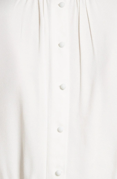 Shop Frame Smocked Ruffle Blouse In Off White