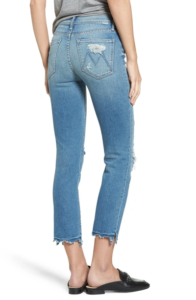 Shop Mother The Rascal High Waist Ankle Jeans In Push The Envelope