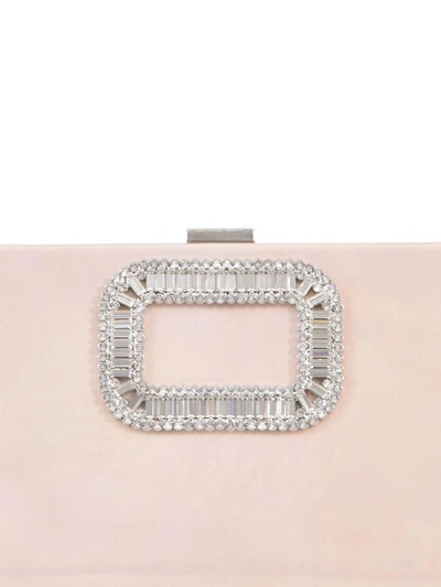 Shop Roger Vivier Pilgrim Pink Clutch