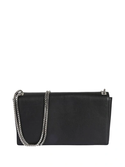 Shop Rochas Foldover Shoulder Bag In Black