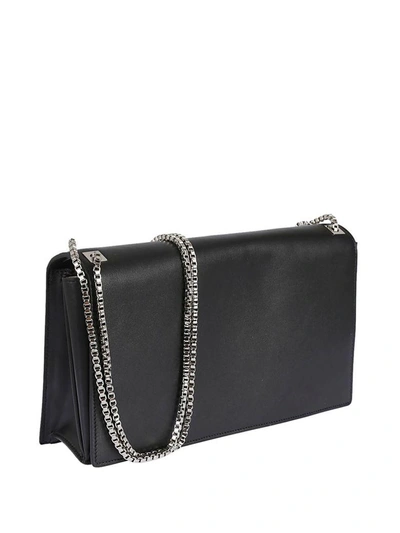 Shop Rochas Foldover Shoulder Bag In Black