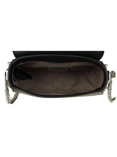 Shop Philipp Plein Shoulder Bag "joanna" In Hammered Leather Color Black