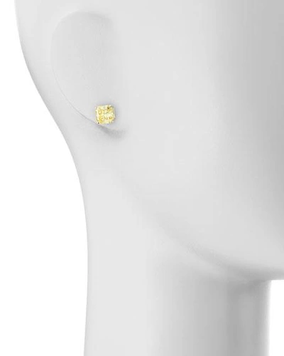 Shop Fantasia By Deserio 5.0 Tcw Canary Cubic Zirconia Stud Earrings In Yellow