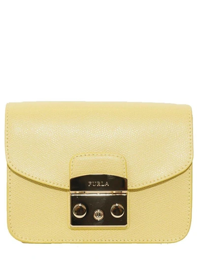 Shop Furla - Mini Crossbody Bag Metropolis In Yellow