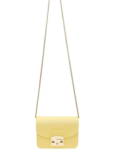 Shop Furla - Mini Crossbody Bag Metropolis In Yellow