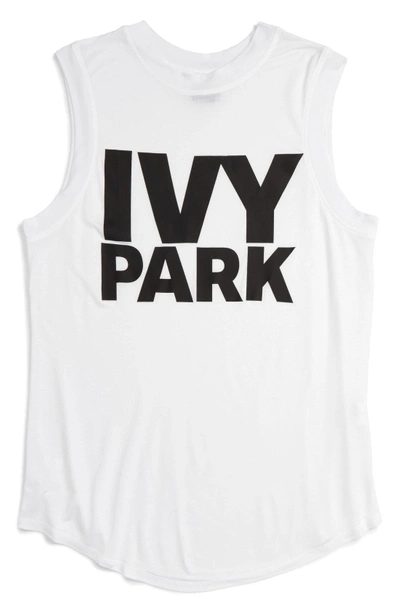 Shop Ivy Park Logo Tank In White