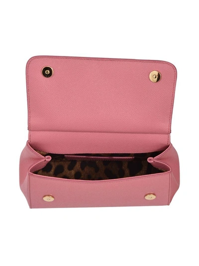 Shop Dolce & Gabbana Small Sicily Bag Pink