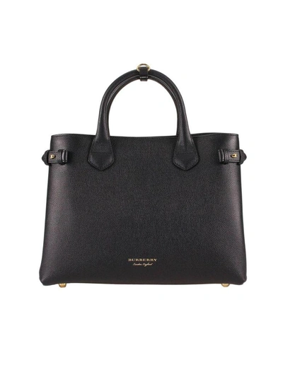 Shop Burberry Handbag Shoulder Bag Women  In Black