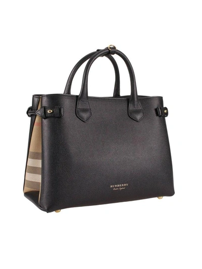 Shop Burberry Handbag Shoulder Bag Women  In Black