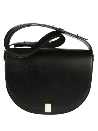 Shop Victoria Beckham Saddle Shoulder Bag In Black