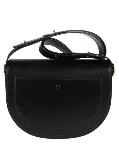 Shop Victoria Beckham Saddle Shoulder Bag In Black