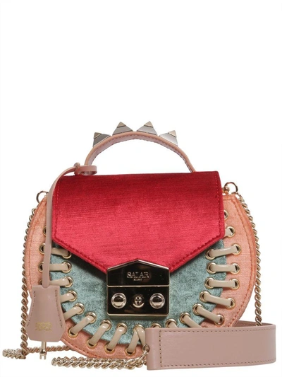 Shop Salar Claire Pocket Crossbody Bag In Multicolor