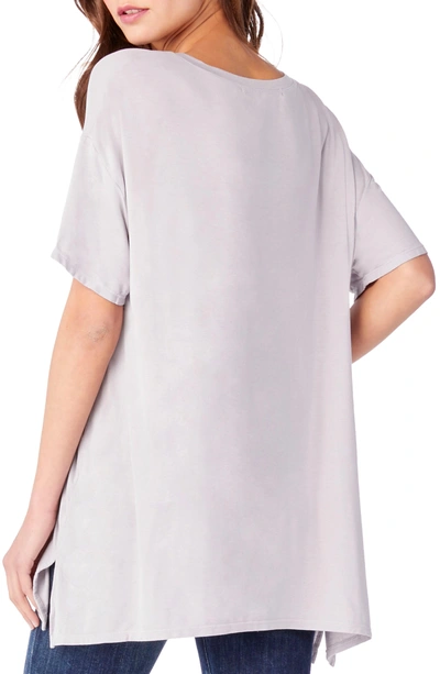 Shop Michael Stars V-neck Tee In Oyster