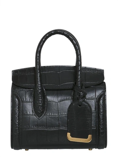 Shop Alexander Mcqueen Heroine 21 Bag In Nero