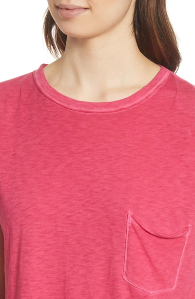 Shop Rag & Bone Vintage Crewneck Tee In Bright Rose