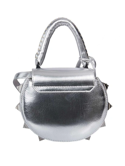 Shop Salar Mimi Shoulder Bag In Silver