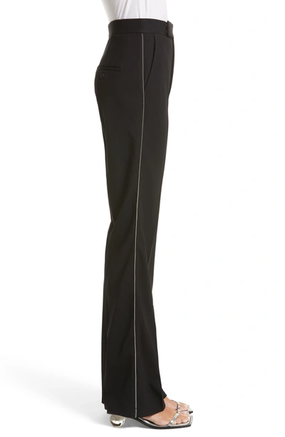 Shop Helmut Lang Side Zip Detail Suiting Pants In Black