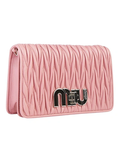 Shop Miu Miu Shoulder Bag In Pink