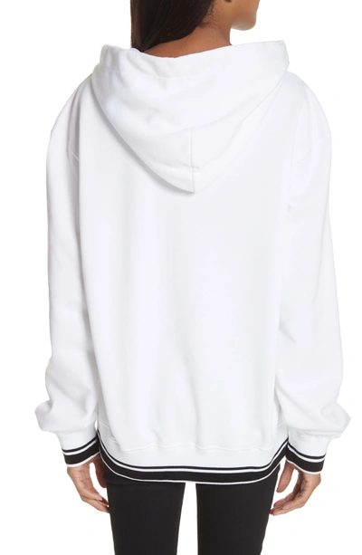 Shop Dolce & Gabbana Logo Hooded Sweatshirt In White