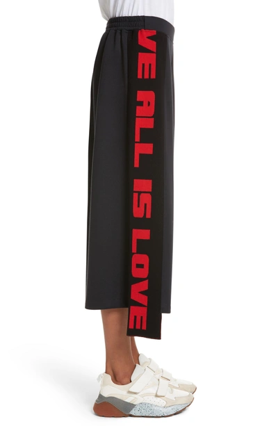 Shop Stella Mccartney All Is Love Asymmetrical Pants In Ink