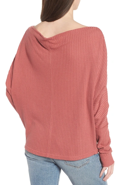 Shop Somedays Lovin Lost Lovers Cowl Neck Top In Baked Pink