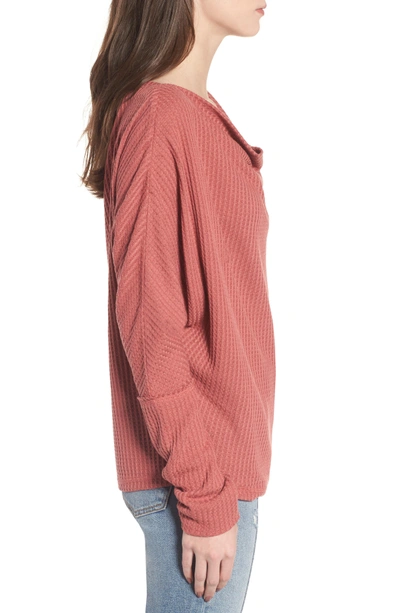 Shop Somedays Lovin Lost Lovers Cowl Neck Top In Baked Pink