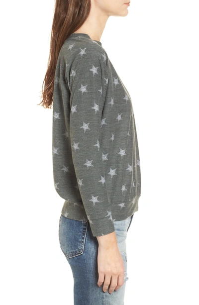 Shop Prince Peter All Over Stars Pullover In Olive
