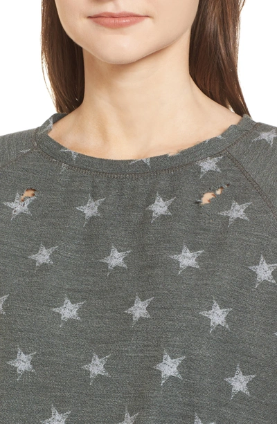 Shop Prince Peter All Over Stars Pullover In Olive