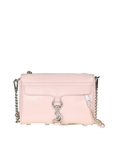 Shop Rebecca Minkoff "mini Mac Crossbody" In Pink Leather In Peony