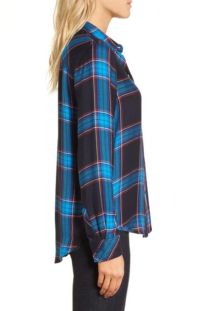 Shop Rails Hunter Plaid Shirt In Azure Midnight Ruby