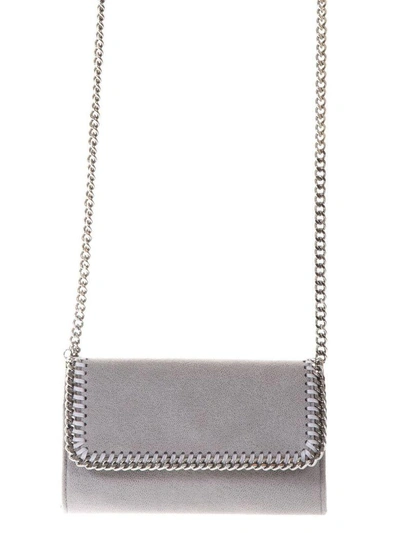 Shop Stella Mccartney Grey Falabella Shaggy Deer Shoulder Bag In Light Grey