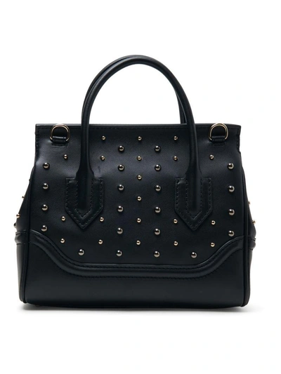 Shop Versace Bag Calf + Studs In Black