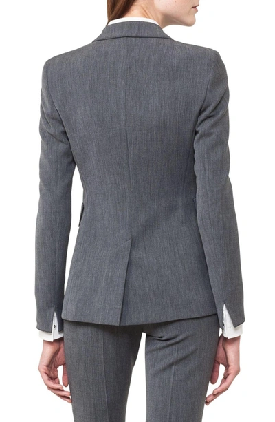 Shop Akris Punto Melange Jersey Blazer In Black Denim